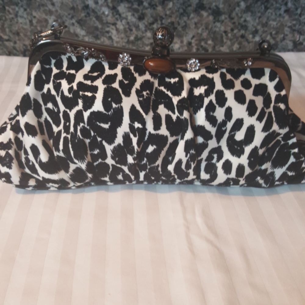 Leopard evening bag new w tags